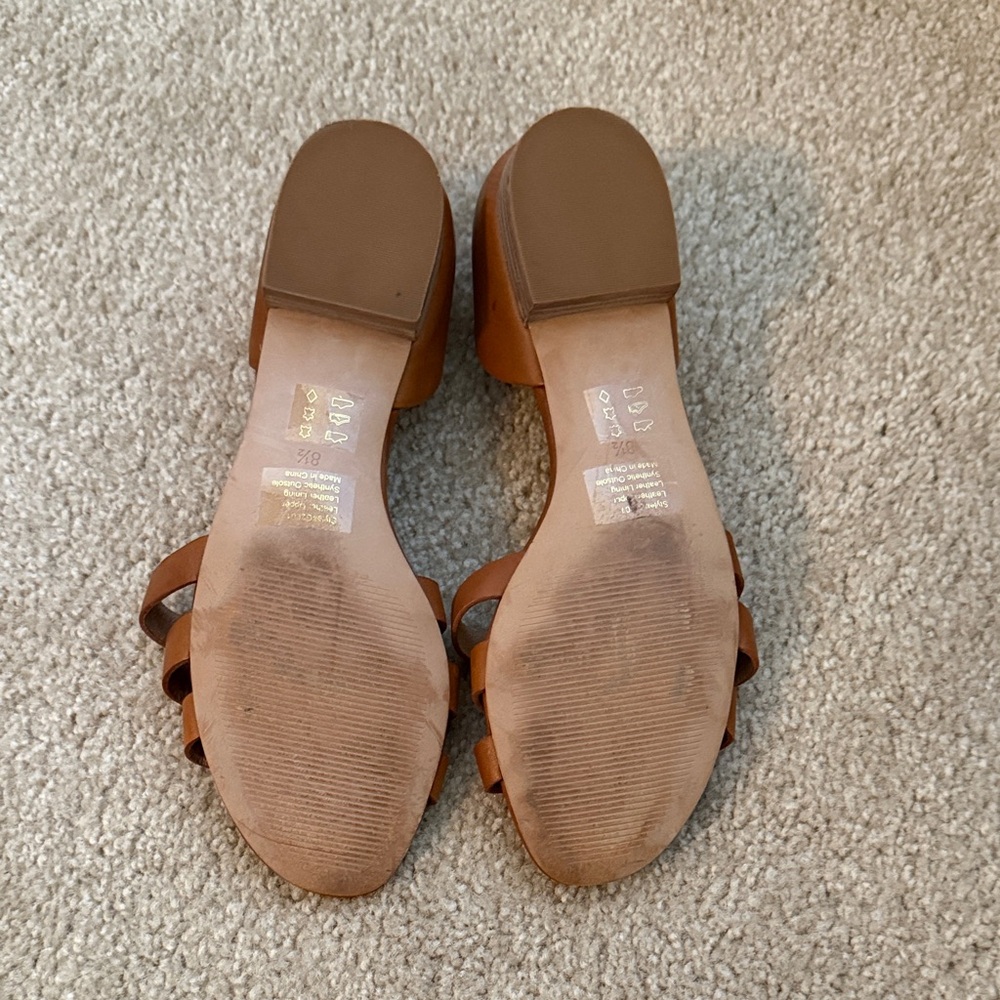 Madewell Brown Leather Strappy Sandals - Picture 5 of 6